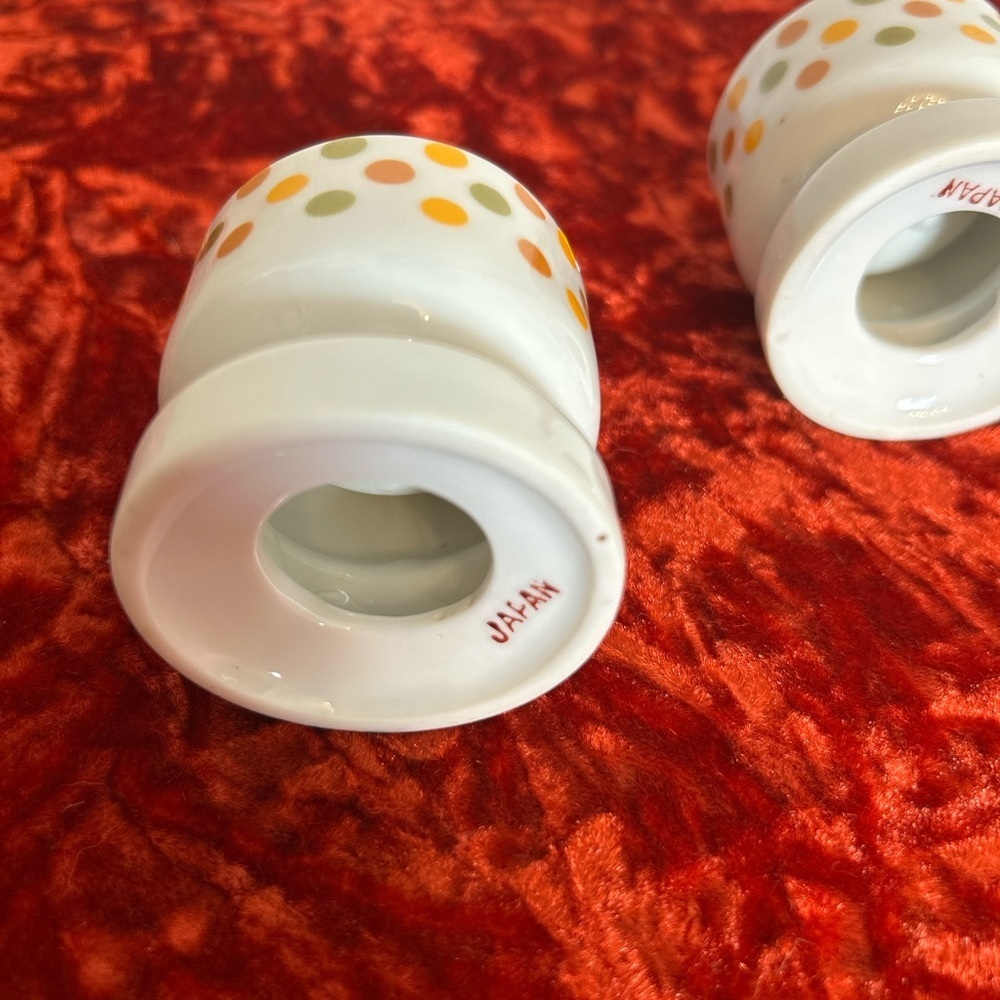 Vintage Japan Polka Dot Egg Cups - Picture 4 of 4